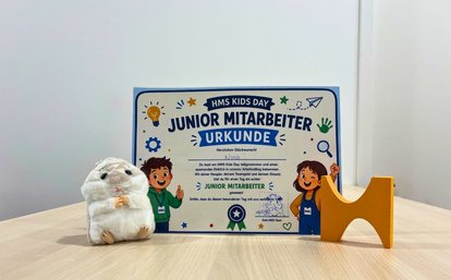 hms-beruf-familie-kids-day Urkunde für die teilnehmenden Kinder beim HMS Kids Day.